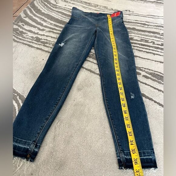 Spanx Distressed Denim Legging Jegging - Picture 7 of 11